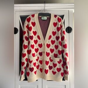 Gucci cotton heart cardigan